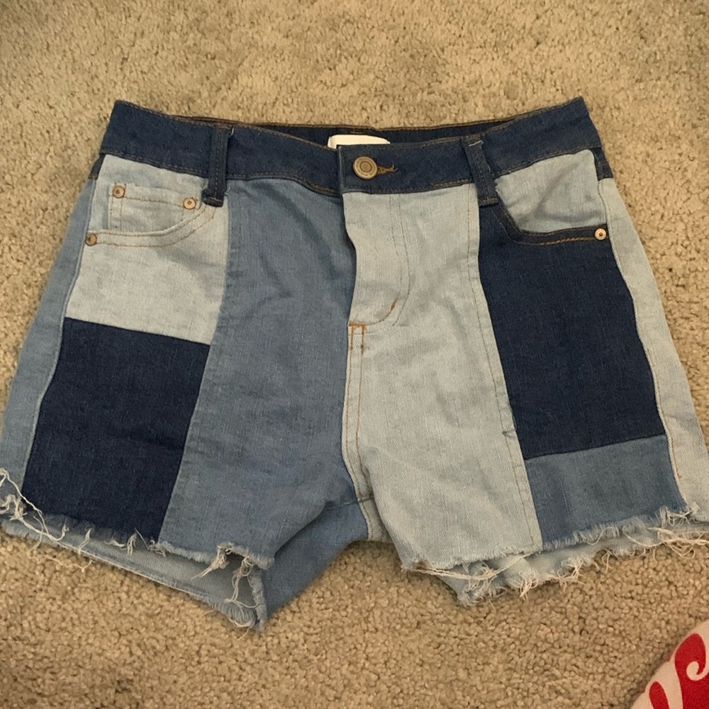 RSQ, little girls jean short, size 12, multi pattern, Jegging material